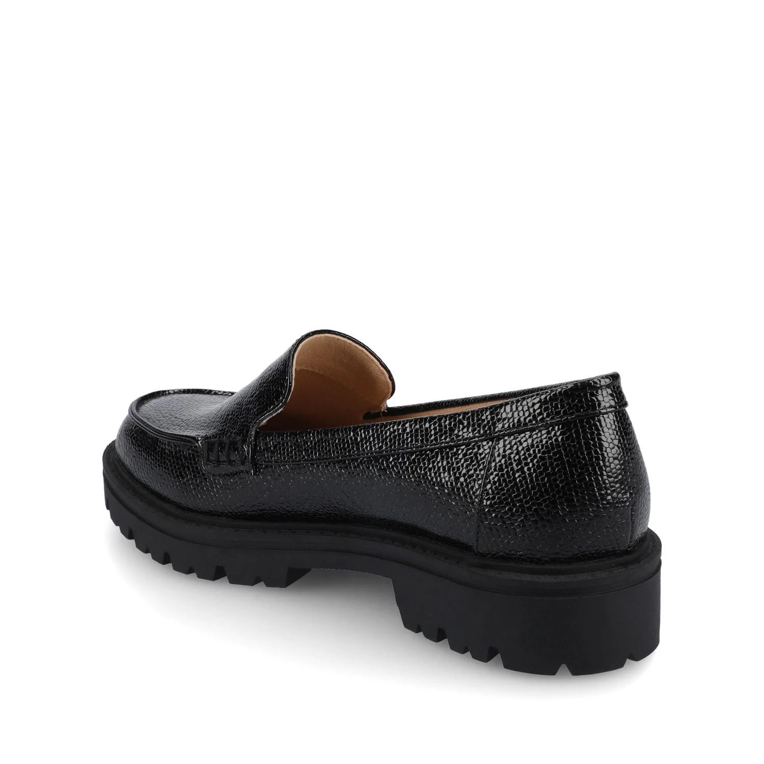ERIKA SLIP ON LOAFER - Black Lizard - Image 3