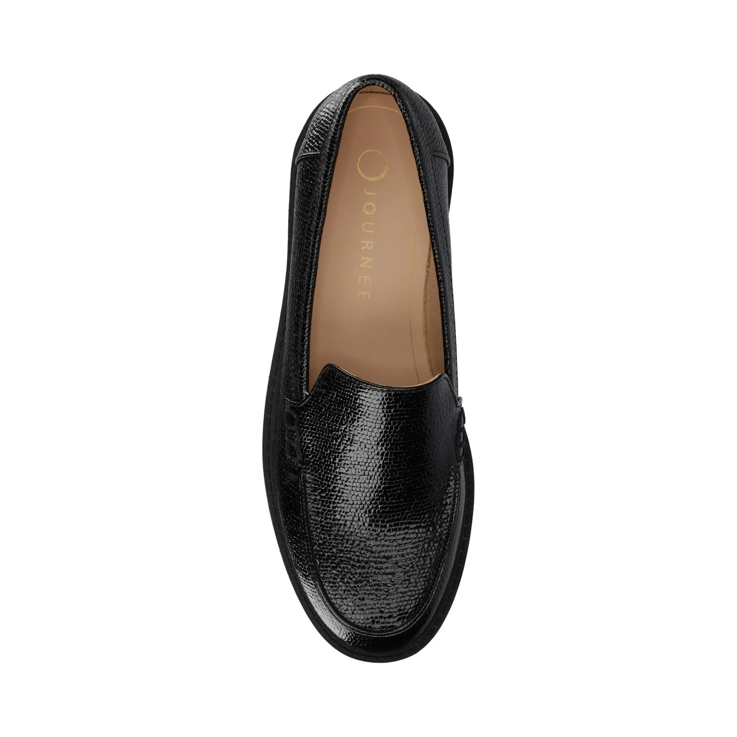 ERIKA SLIP ON LOAFER - Black Lizard - Image 4