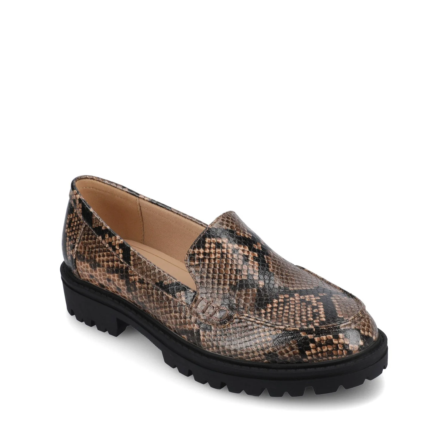 ERIKA SLIP ON LOAFER - Brown Snake - Image 2