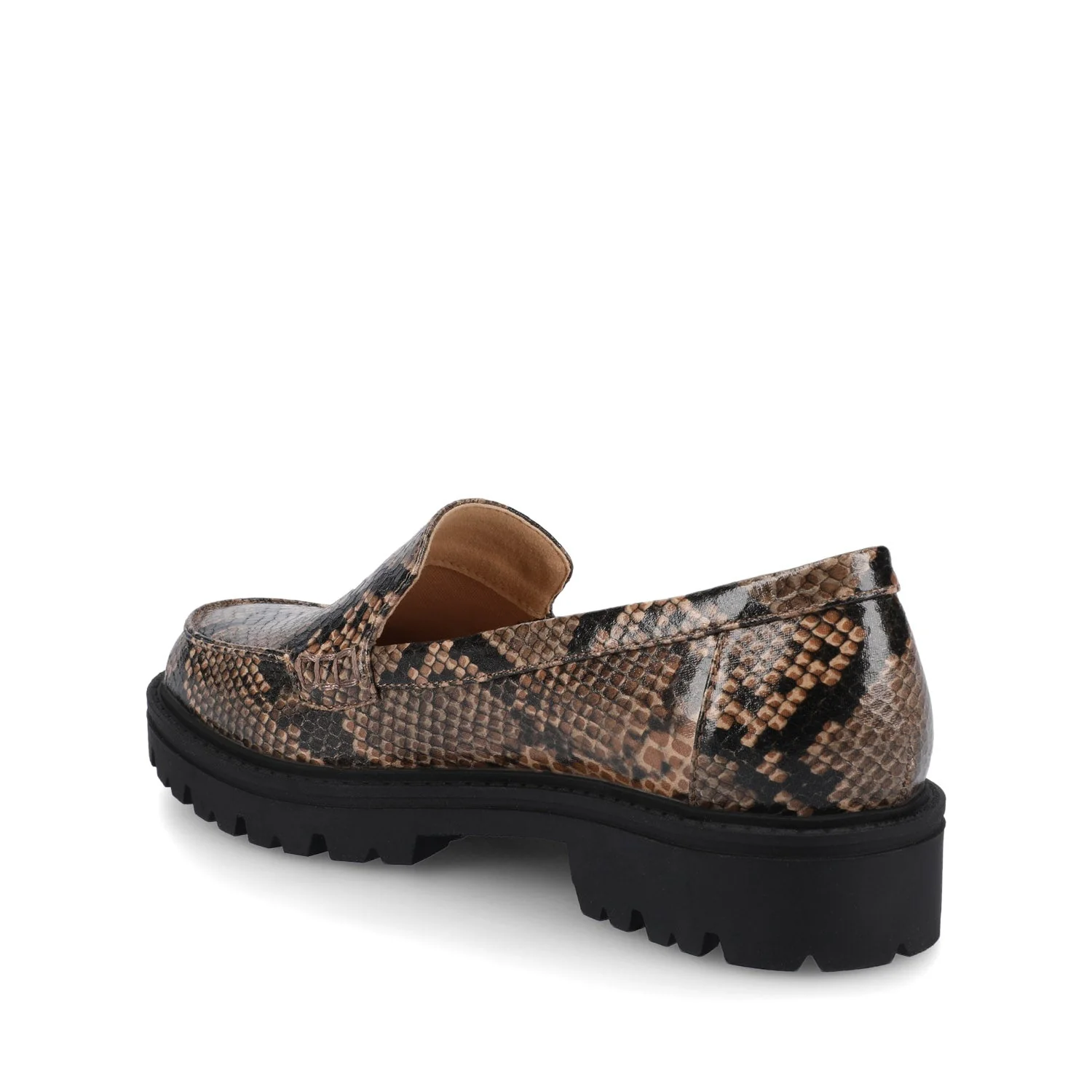 ERIKA SLIP ON LOAFER - Brown Snake - Image 3