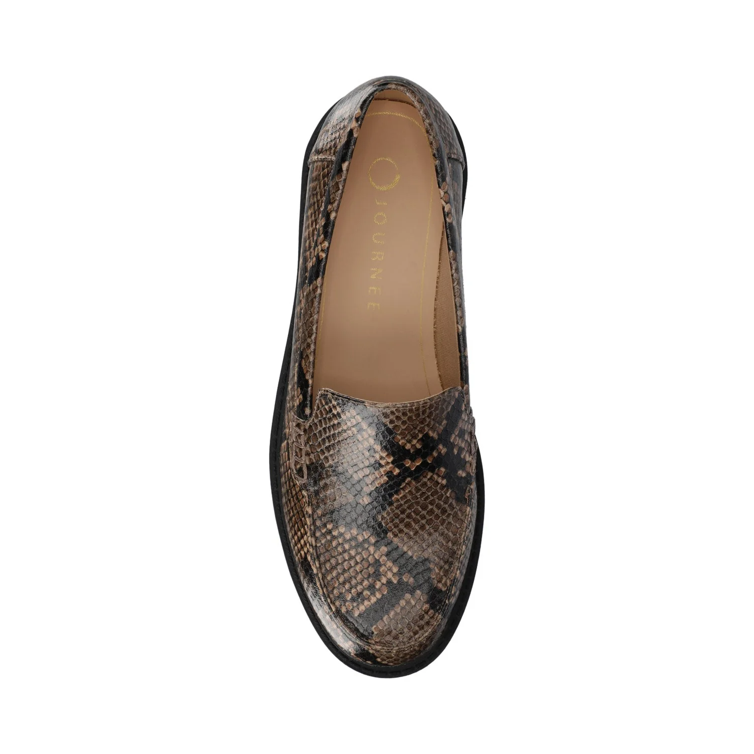 ERIKA SLIP ON LOAFER - Brown Snake - Image 4