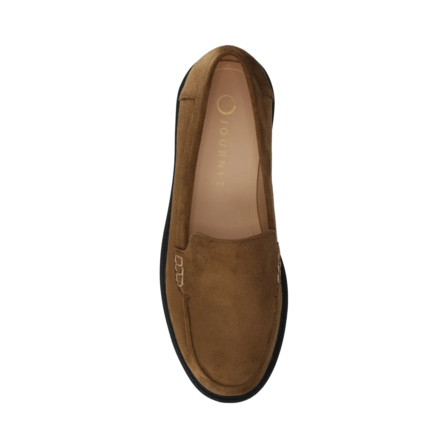 ERIKA SLIP ON LOAFER - Chocolate Faux Suede - Image 6