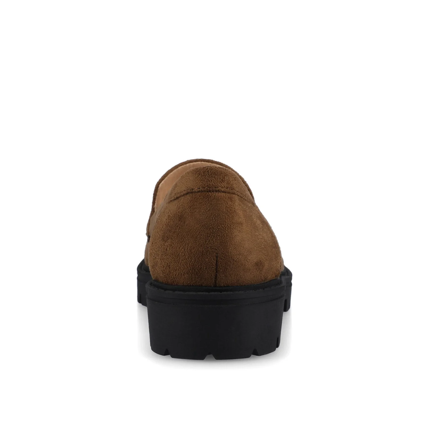 ERIKA SLIP ON LOAFER - Chocolate Faux Suede - Image 8