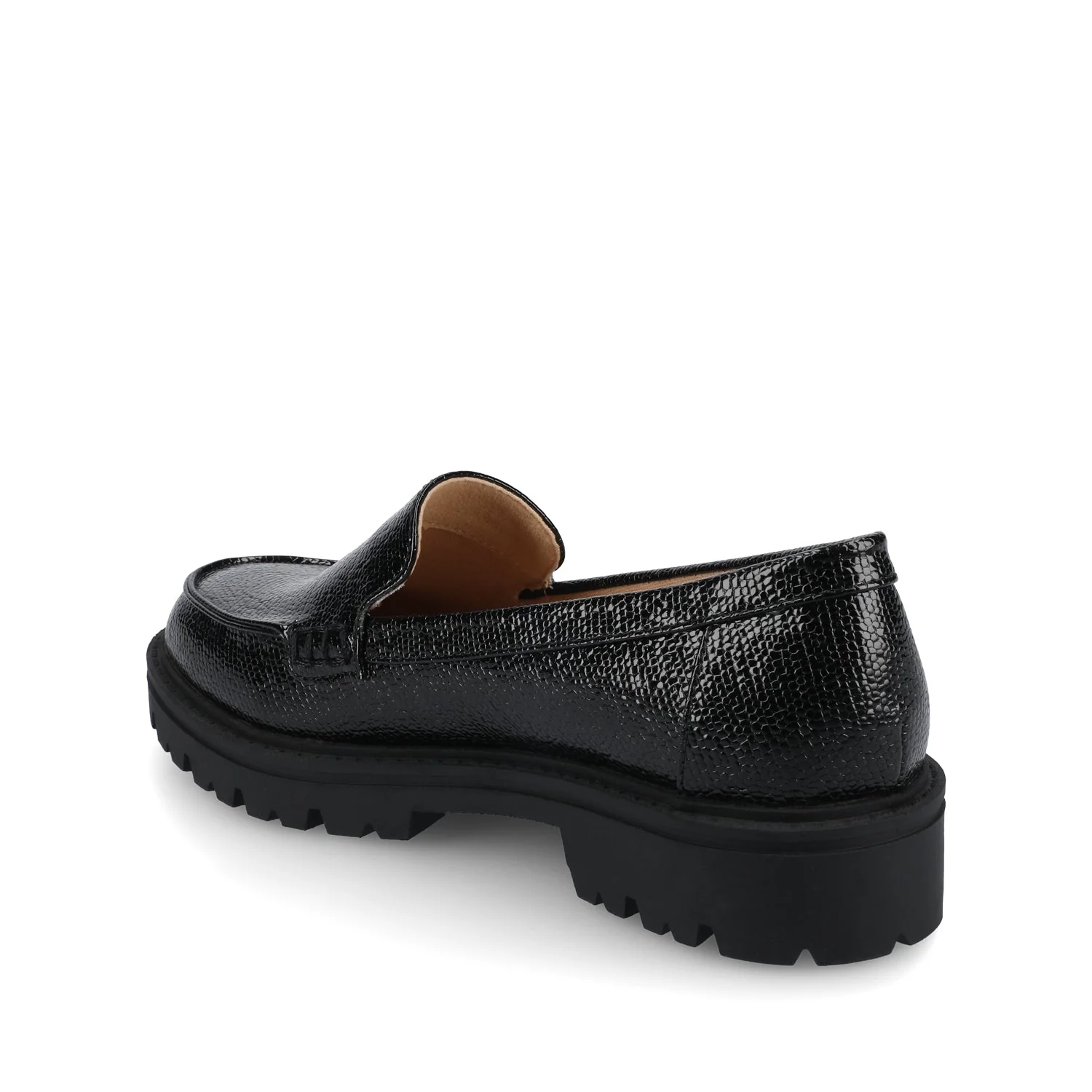ERIKA SLIP ON LOAFER IN WIDE - Black Lizard - Image 3