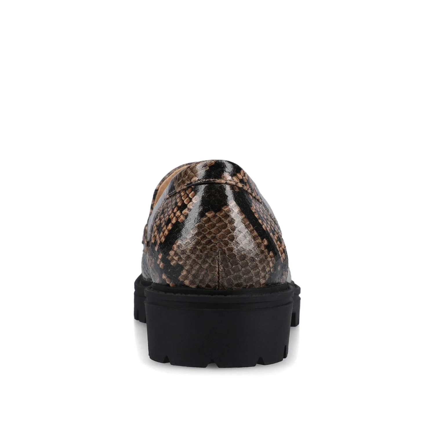 ERIKA SLIP ON LOAFER IN WIDE - Brown Snake - Image 6