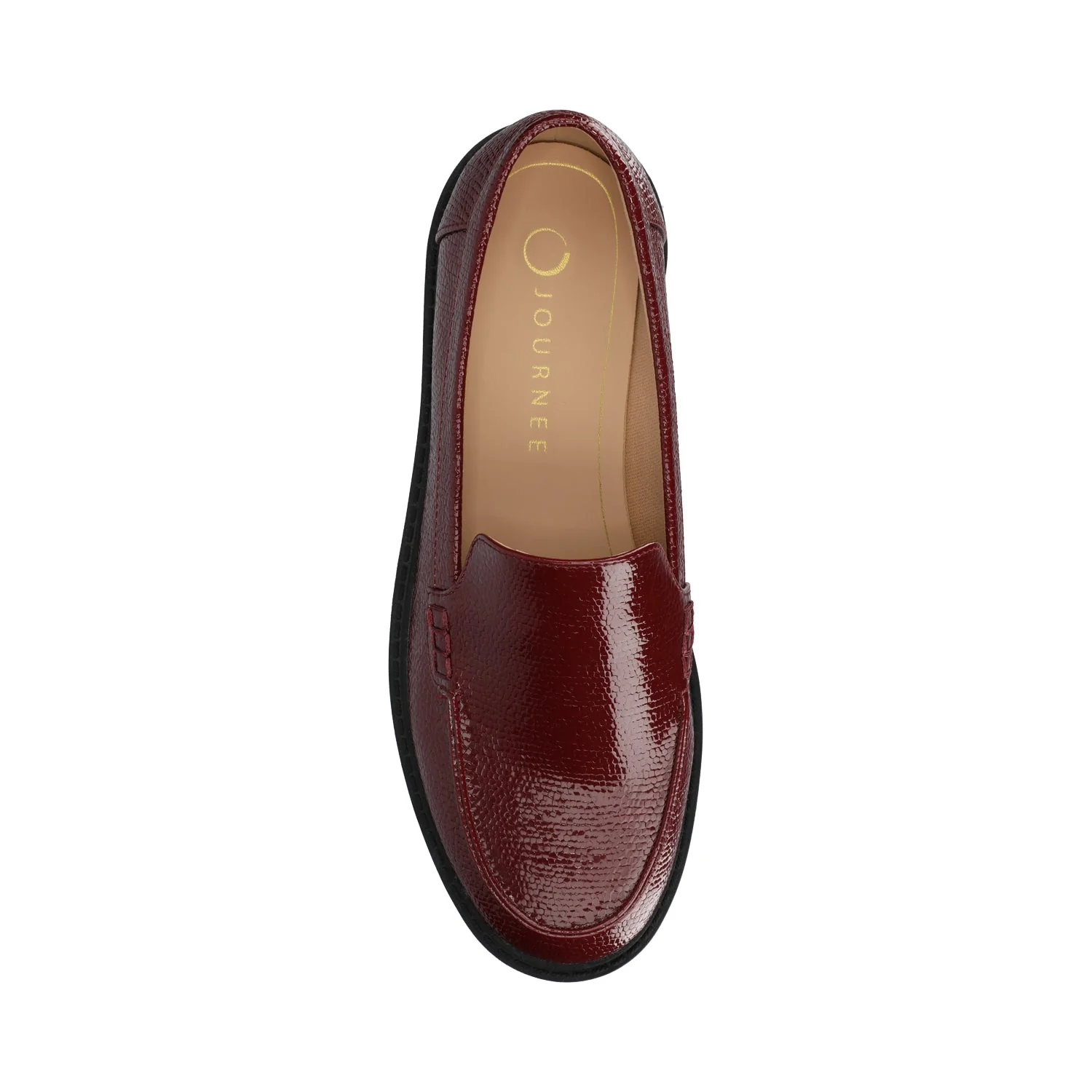 ERIKA SLIP ON LOAFER IN WIDE - Oxblood - Image 4
