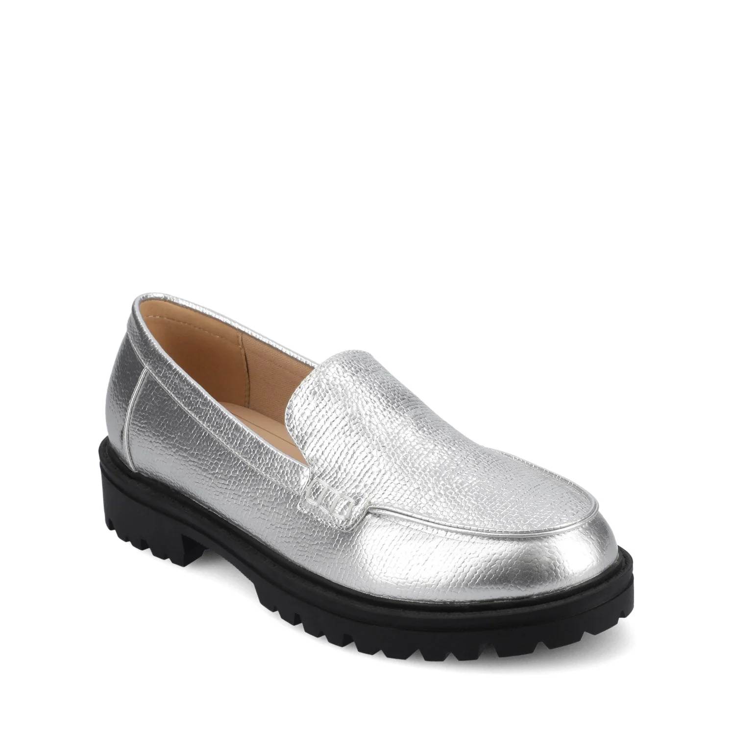 ERIKA SLIP ON LOAFER IN WIDE - Silver - Image 2