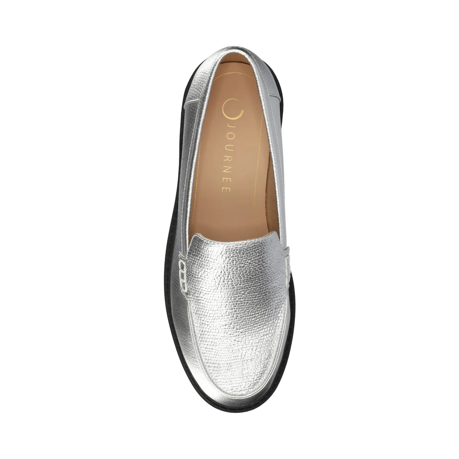 ERIKA SLIP ON LOAFER IN WIDE - Silver - Image 4