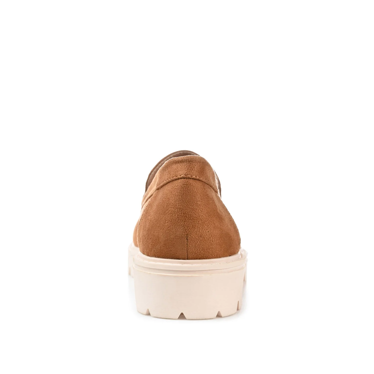 ERIKA FAUX SUEDE LOAFER FLAT IN WIDE - Tan Faux Suede - Image 7