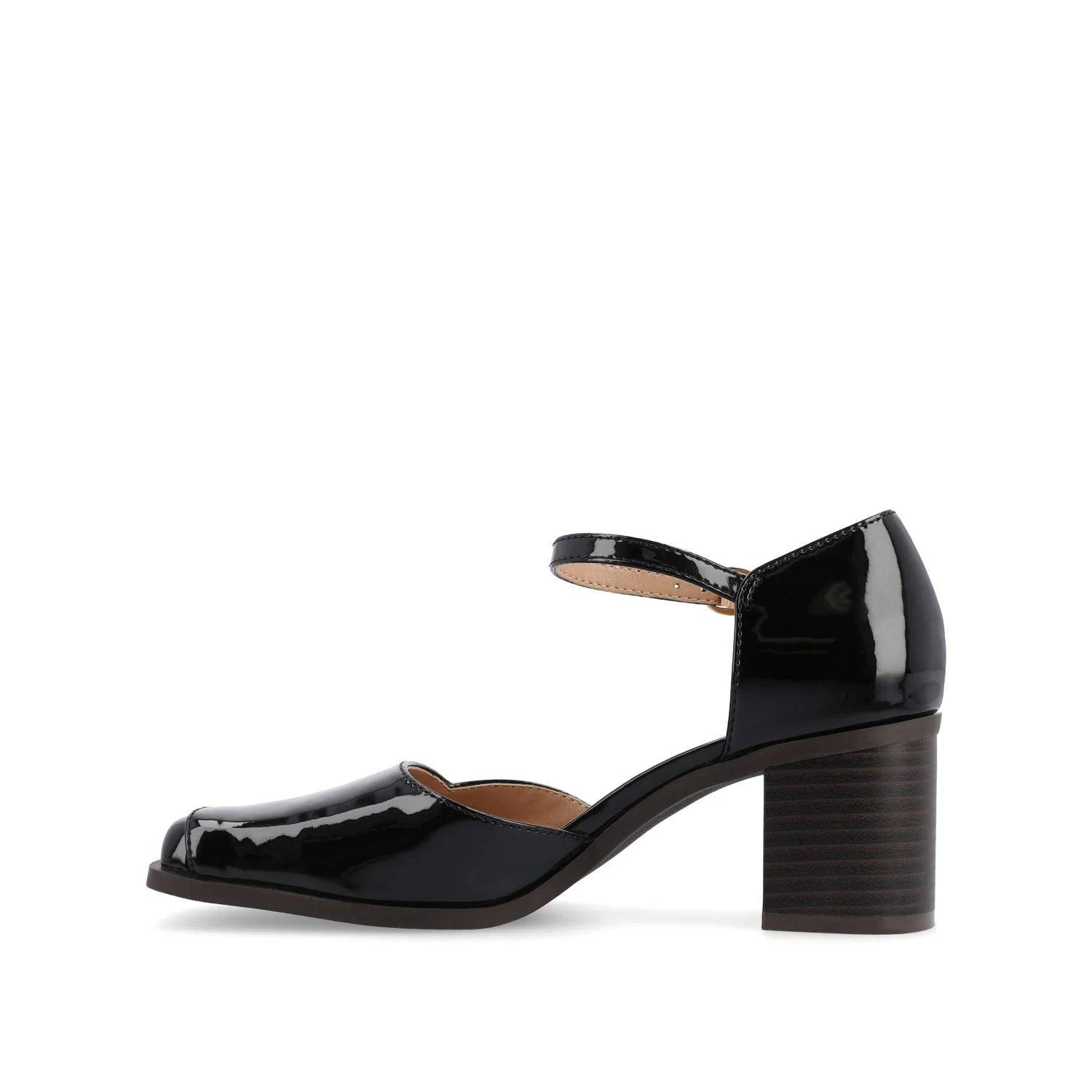 EVANGELINE PATENT HEELS IN WIDE - Patent Black - Image 3