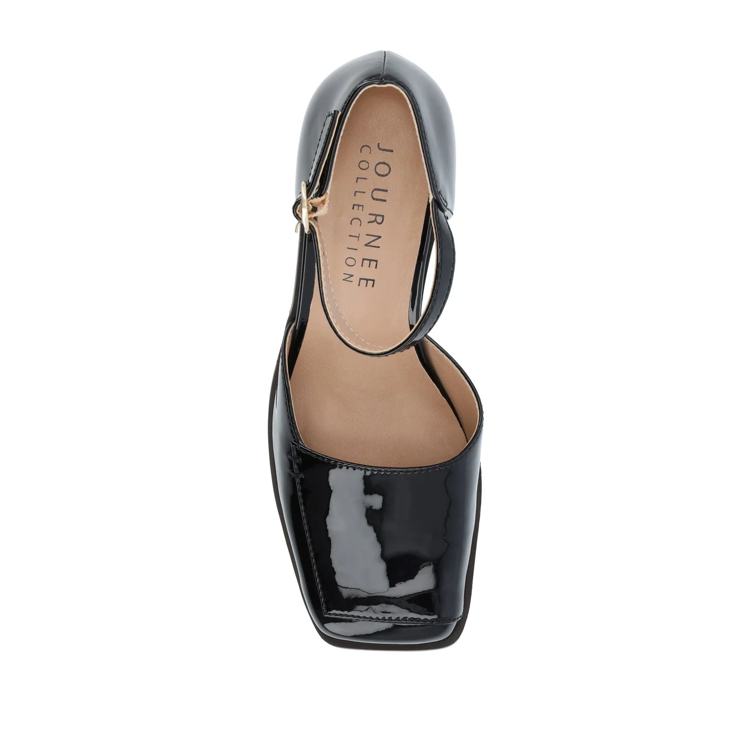 EVANGELINE PATENT HEELS IN WIDE - Patent Black - Image 6