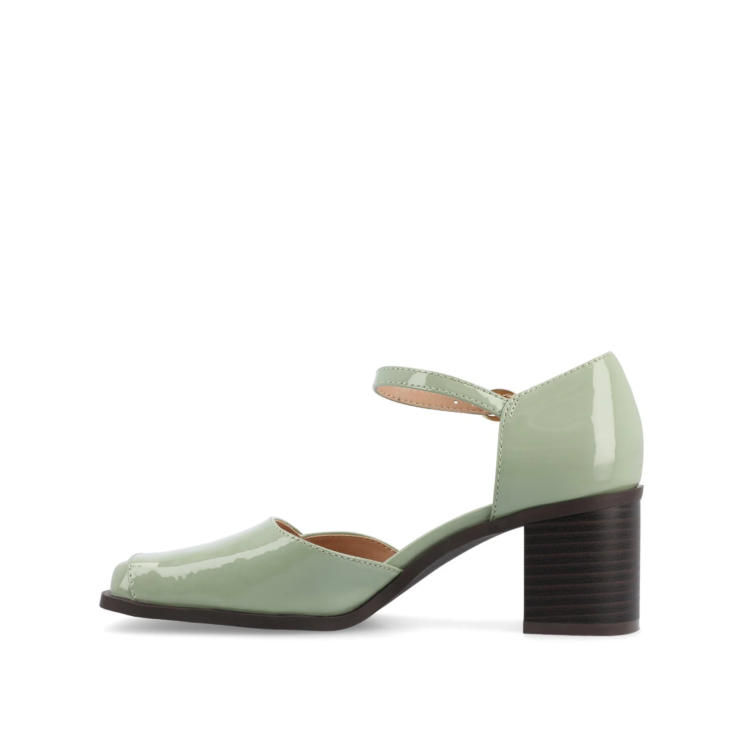 EVANGELINE PATENT HEELS IN WIDE - Patent Green - Image 5