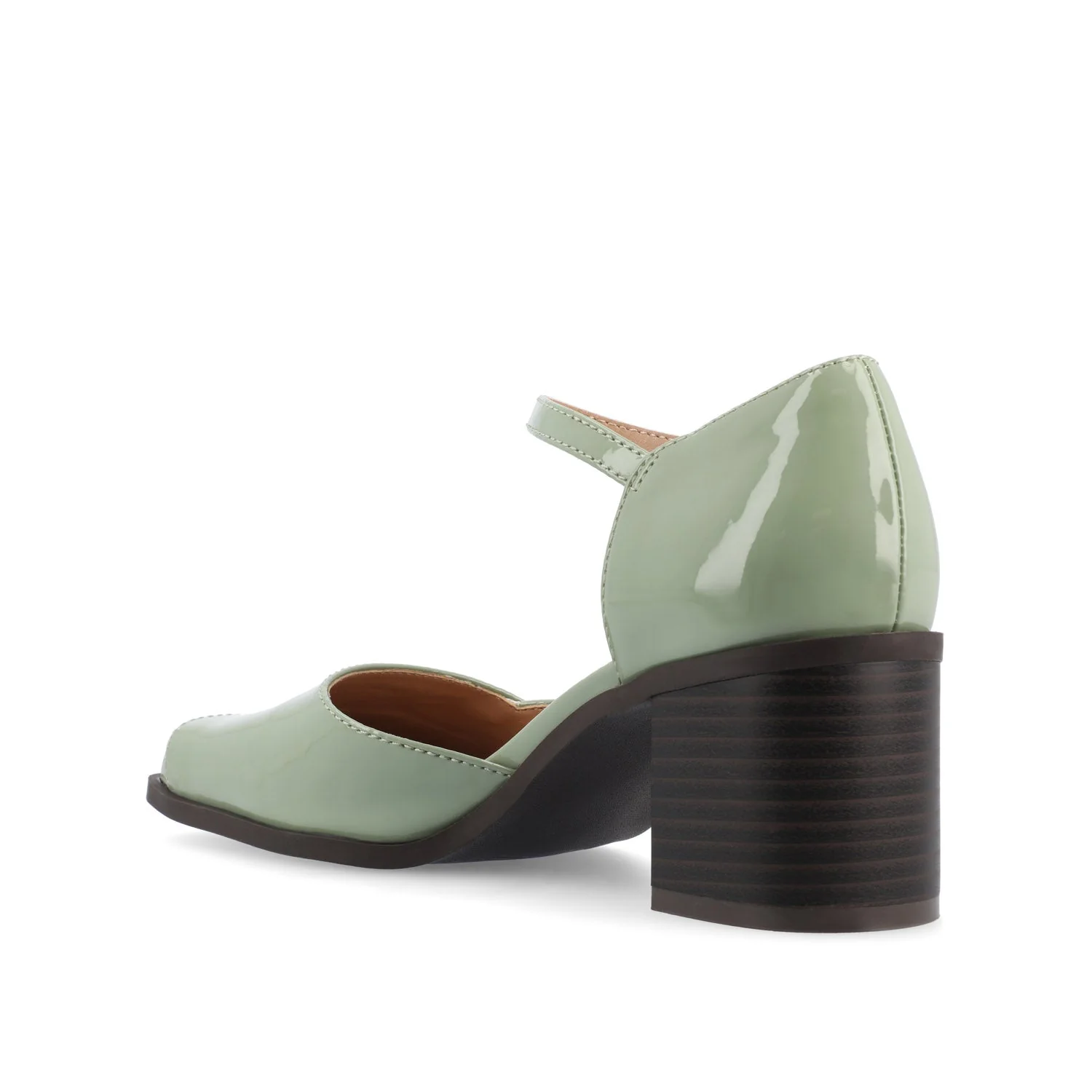 EVANGELINE PATENT HEELS IN WIDE - Patent Green - Image 6