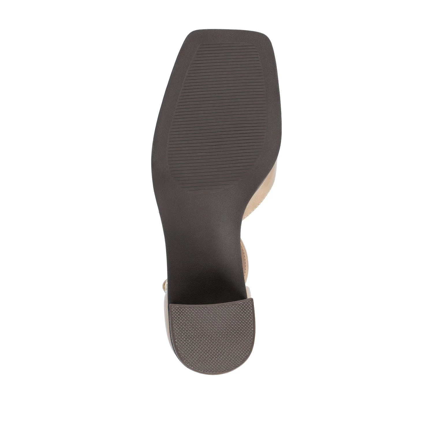 EVANGELINE VEGAN LEATHER HEELS IN WIDE - Tan PU - Image 8