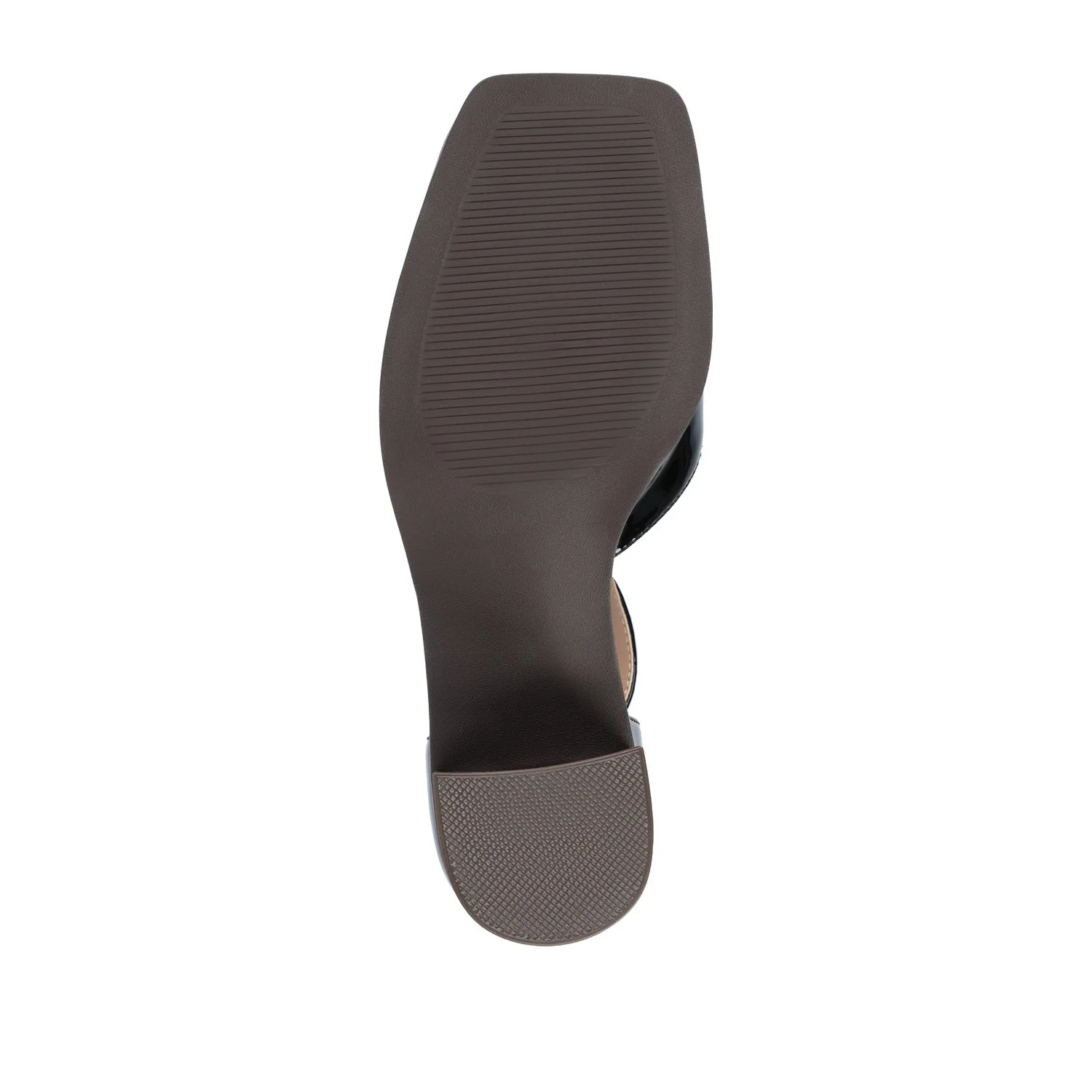 EVANGELINE BLOCK D'ORSAY HEELS IN PATENT - Patent Black - Image 8