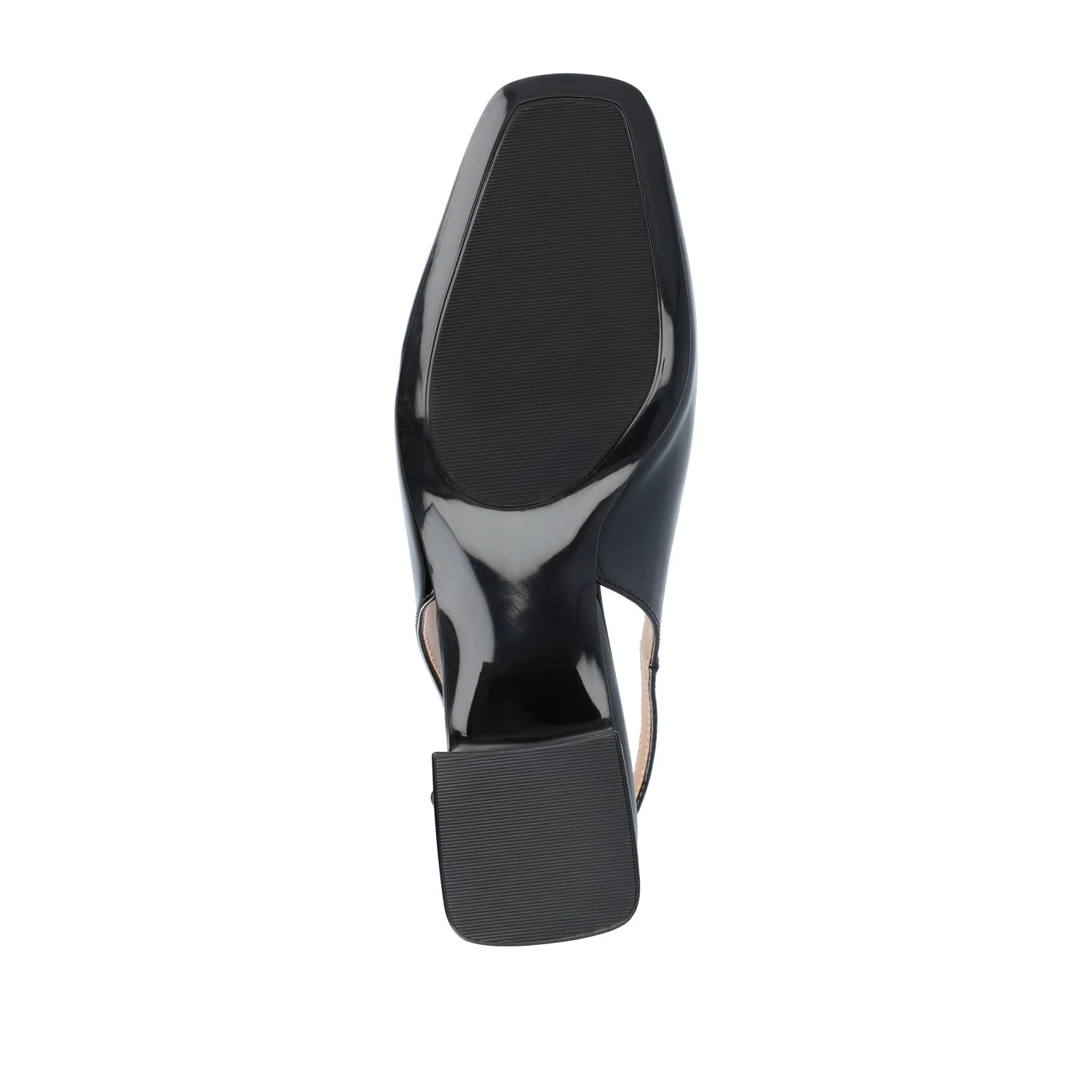 EVERLEE SLINGBACK PUMP HEELS IN VEGAN LEATHER - Black - Image 8