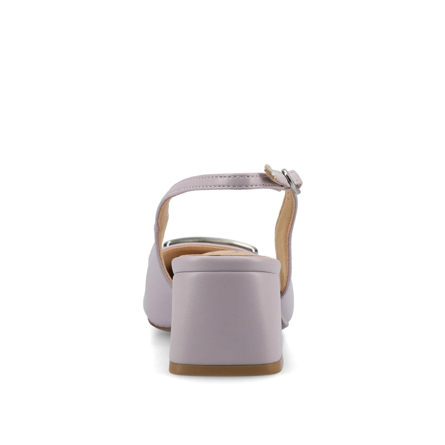 EVERLEE SLINGBACK PUMP HEELS IN VEGAN LEATHER - Lilac - Image 7