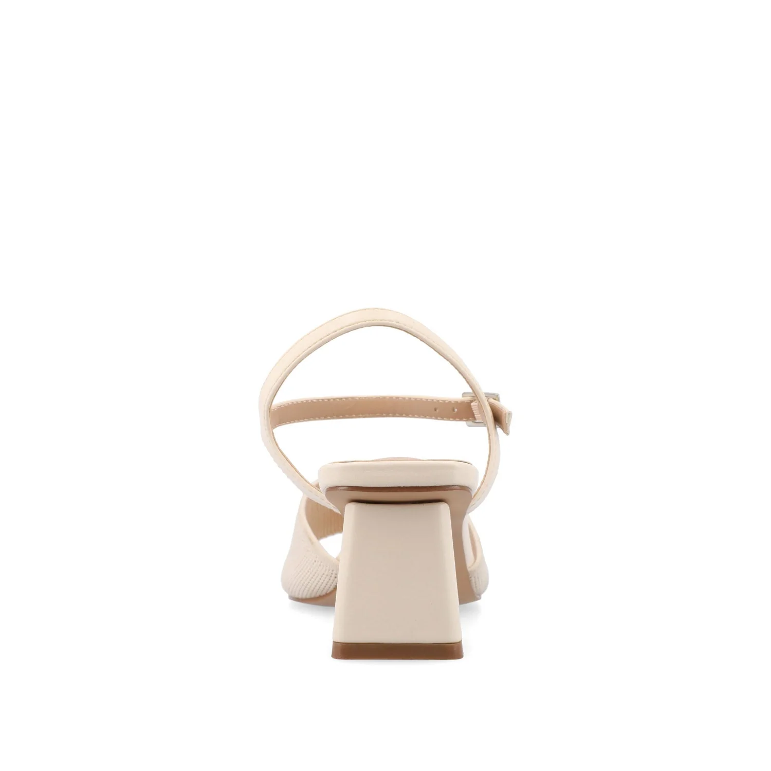 EVYLINN STRAPPY HEELS IN WIDE - Beige Knit - Image 7
