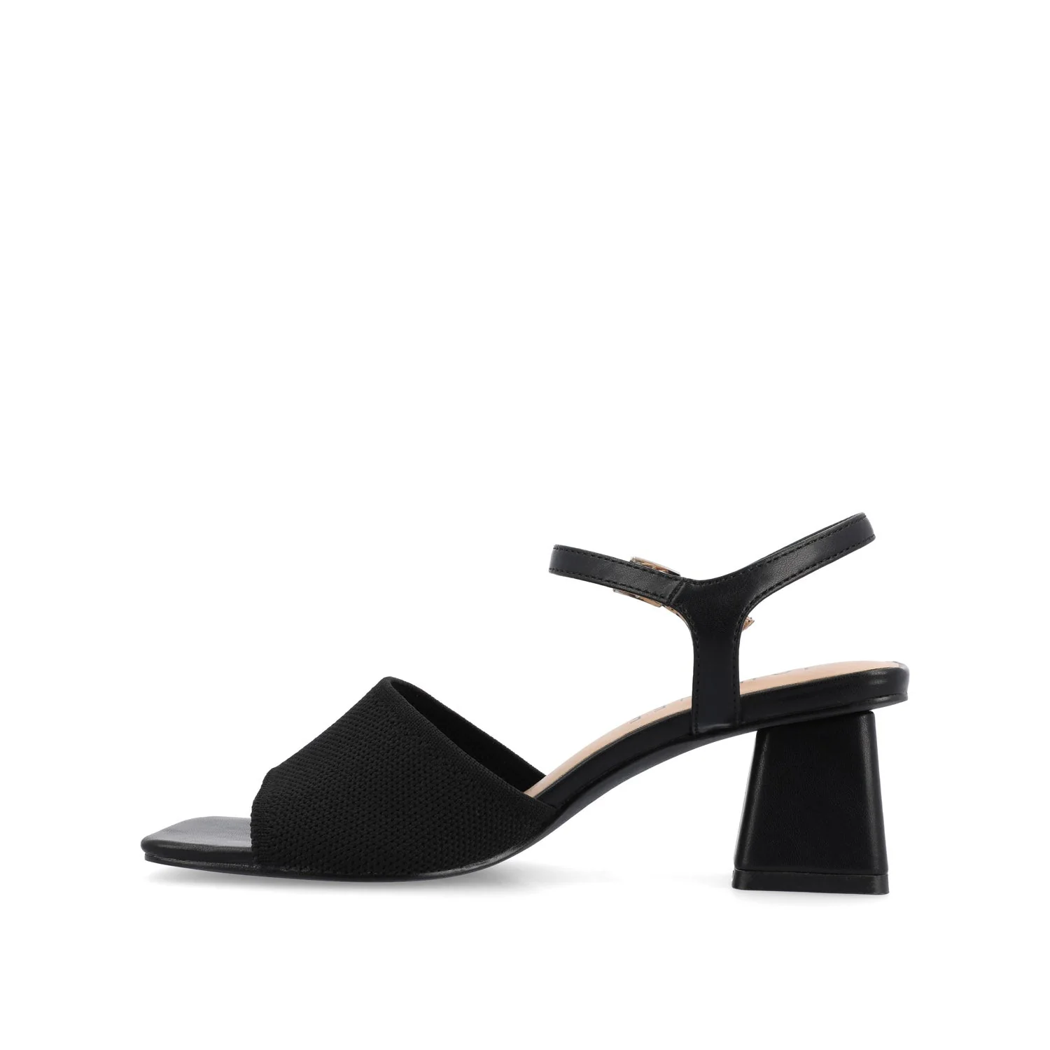 EVYLINN STRAPPY HEELS IN WIDE - Black Knit - Image 6