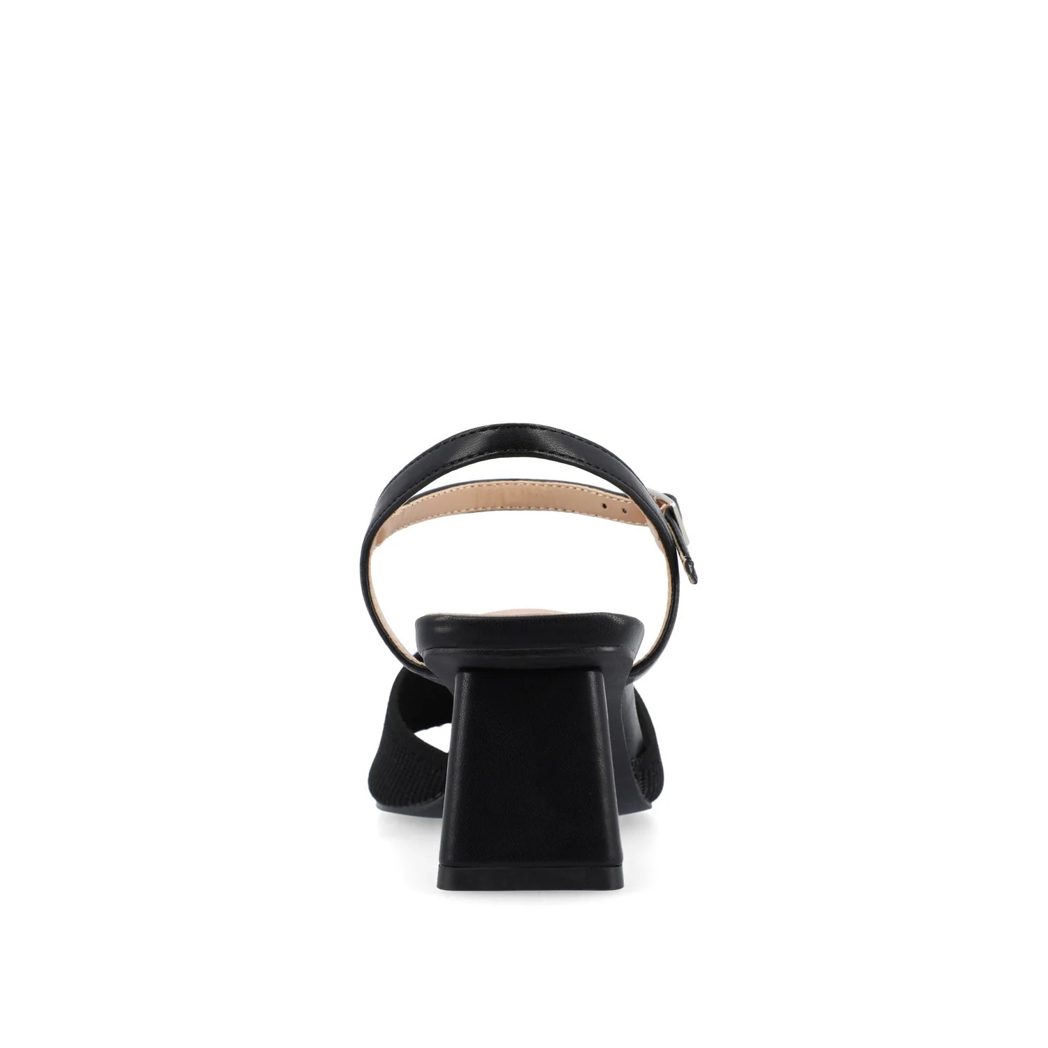EVYLINN STRAPPY HEELS IN WIDE - Black Knit - Image 7