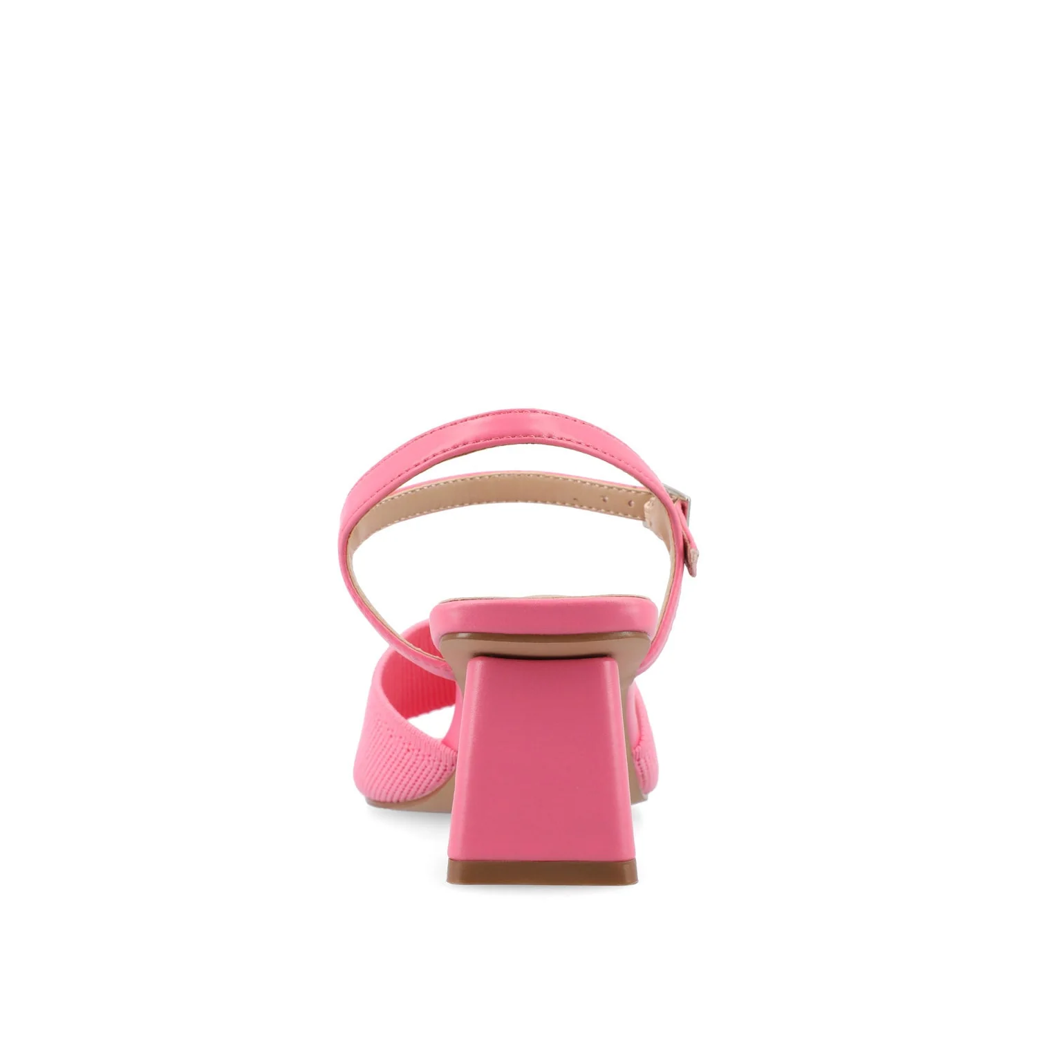 EVYLINN STRAPPY HEELS IN WIDE - Pink Knit - Image 7
