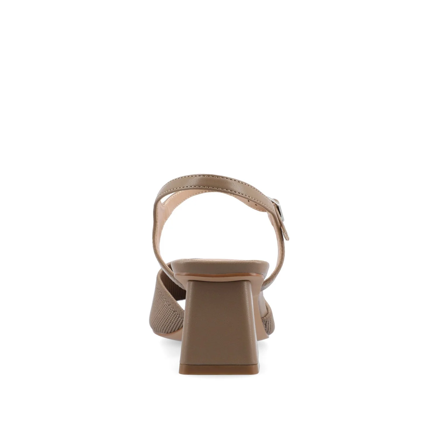 EVYLINN STRAPPY HEELS IN WIDE - Taupe Knit - Image 7