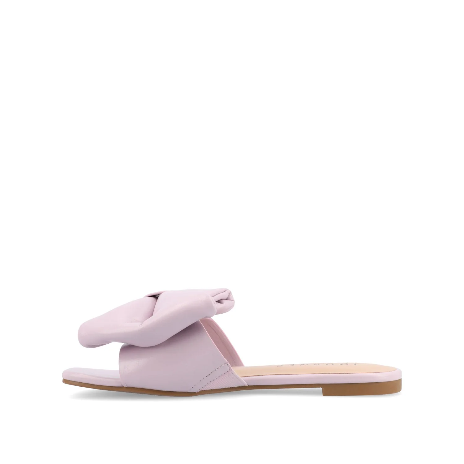 FAYRE PUFFED SLIDE SANDAL IN VEGAN LEATHER - Lavender PU - Image 3