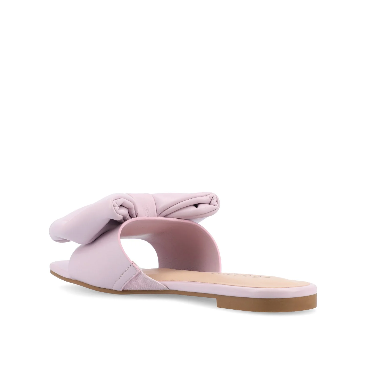 FAYRE PUFFED SLIDE SANDAL IN VEGAN LEATHER - Lavender PU - Image 4