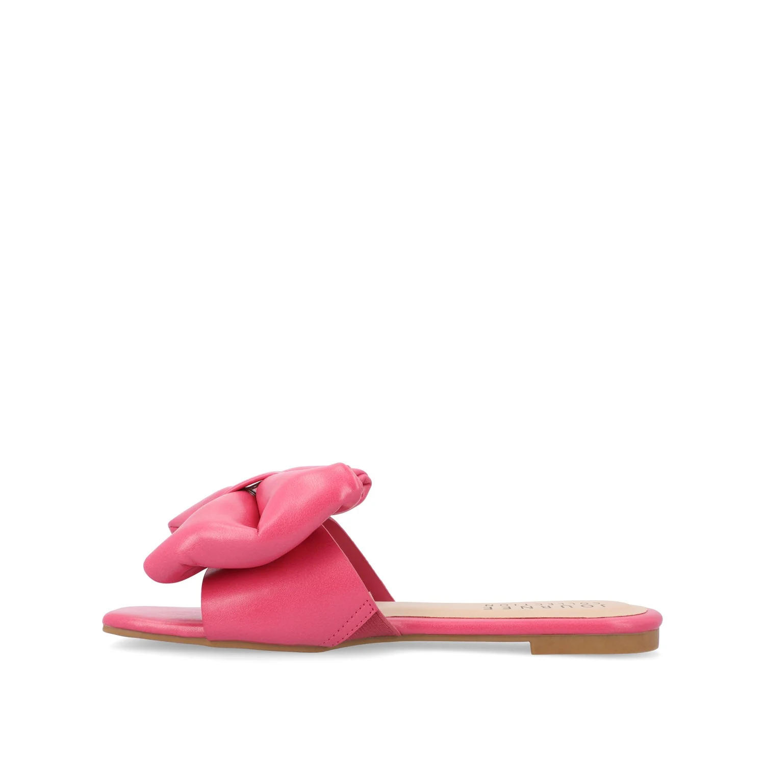 FAYRE PUFFED SLIDE SANDAL IN VEGAN LEATHER - Pink PU - Image 3