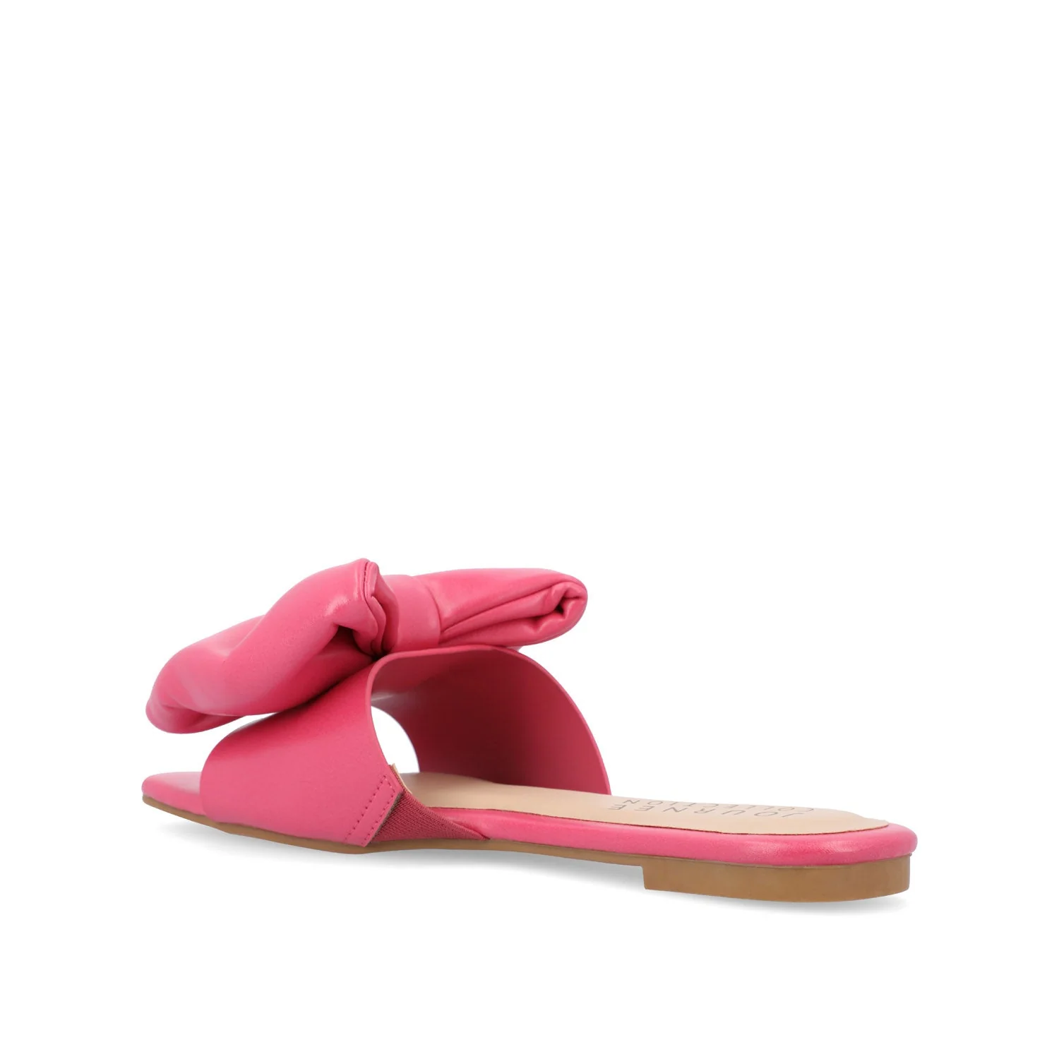 FAYRE PUFFED SLIDE SANDAL IN VEGAN LEATHER - Pink PU - Image 4