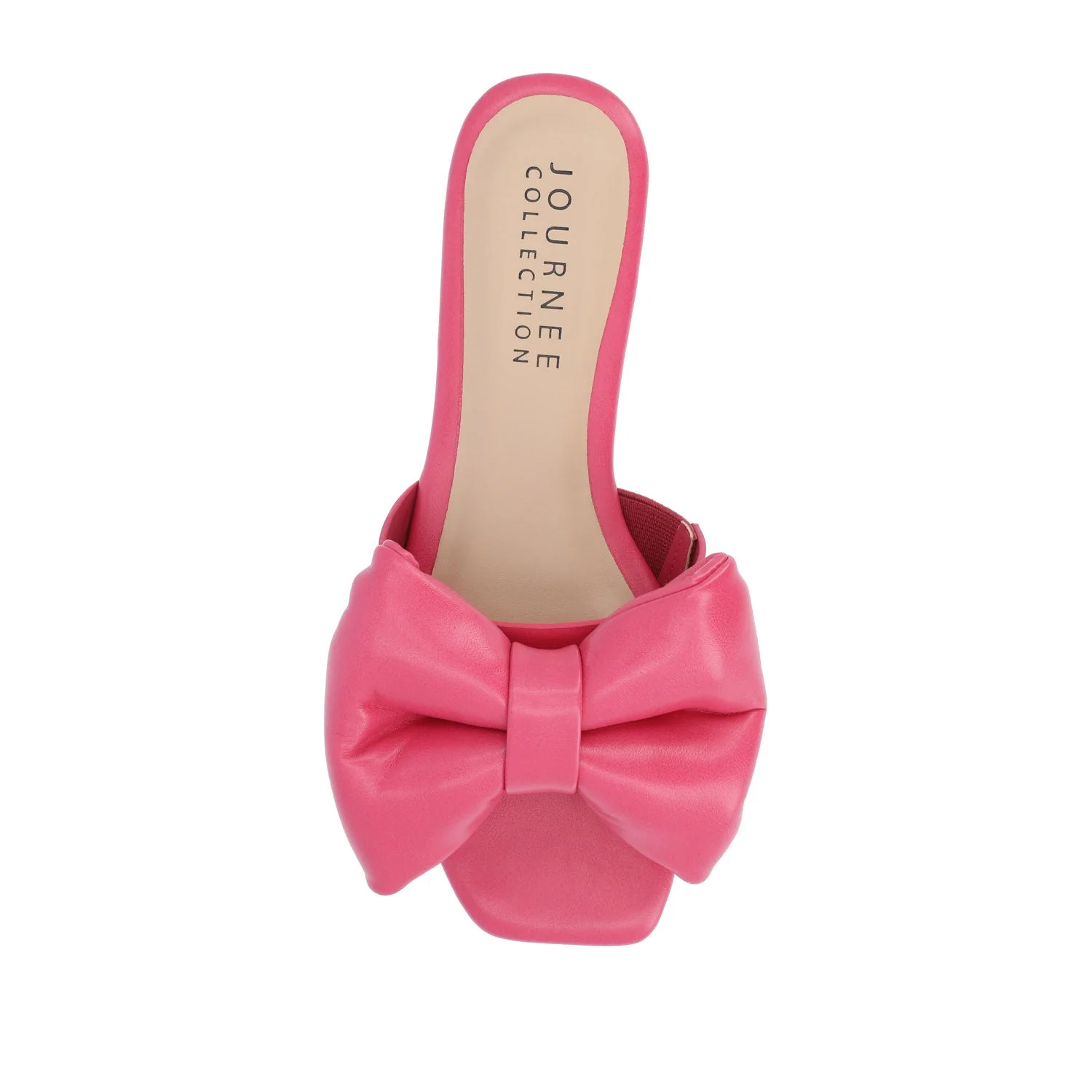 FAYRE PUFFED SLIDE SANDAL IN VEGAN LEATHER - Pink PU - Image 6