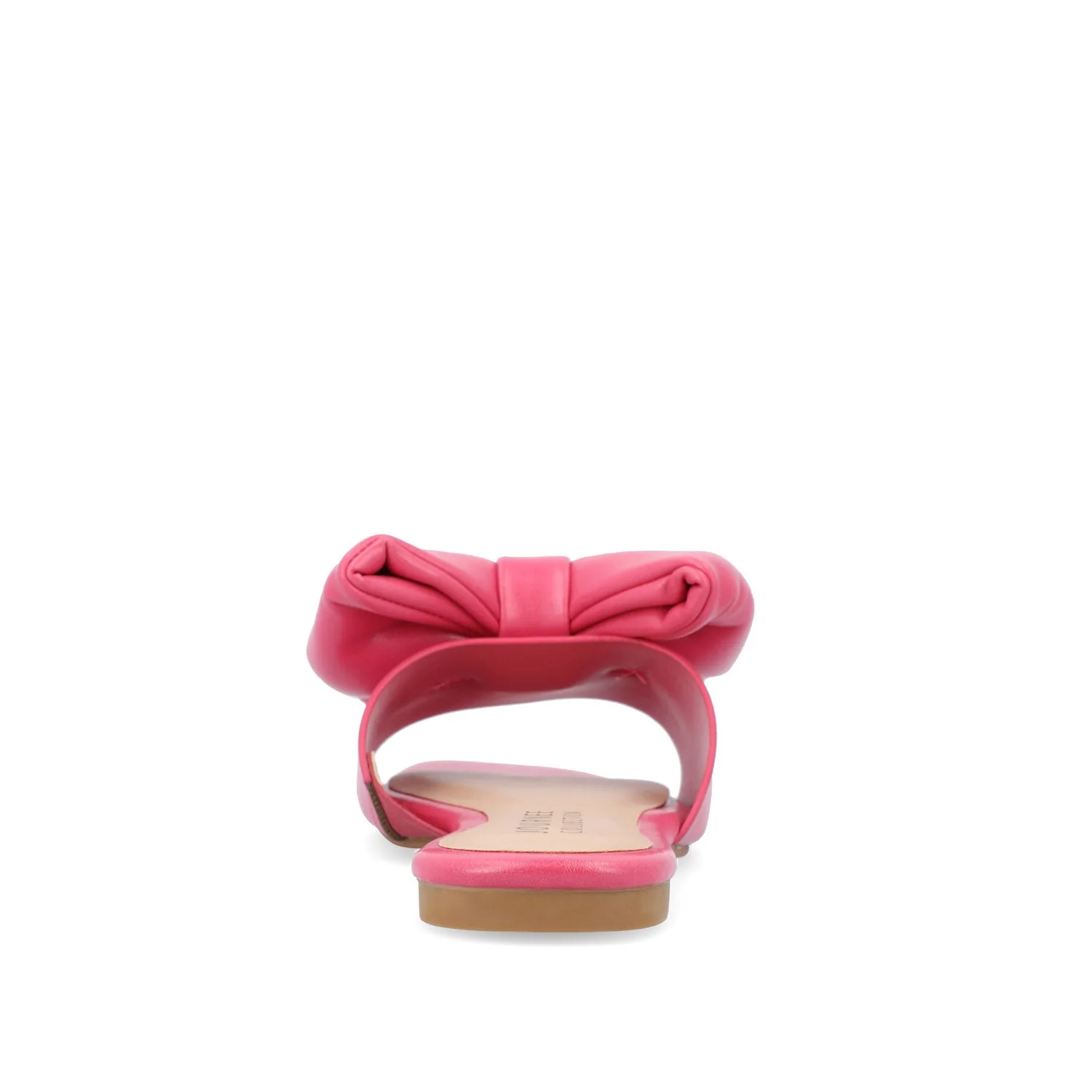 FAYRE PUFFED SLIDE SANDAL IN VEGAN LEATHER - Pink PU - Image 7