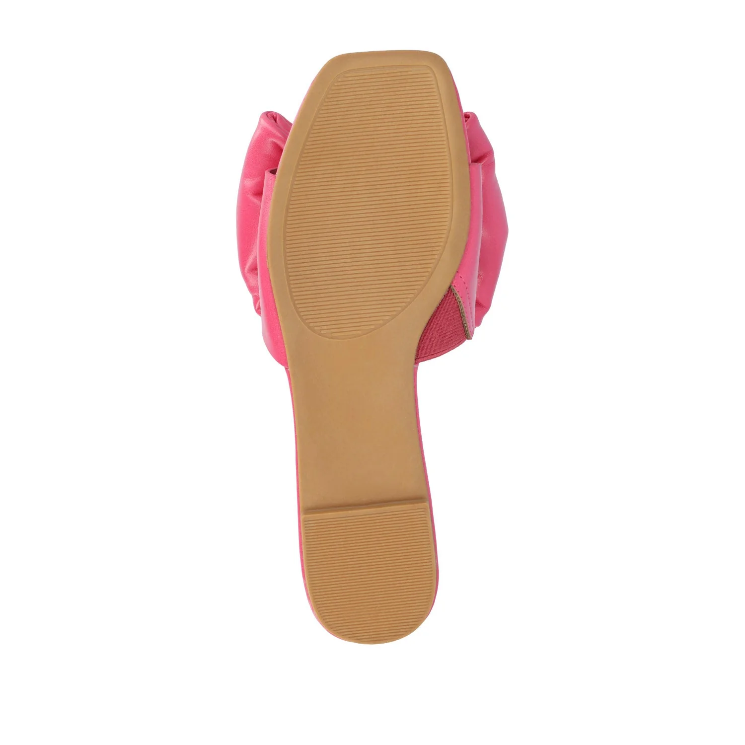 FAYRE PUFFED SLIDE SANDAL IN VEGAN LEATHER - Pink PU - Image 8