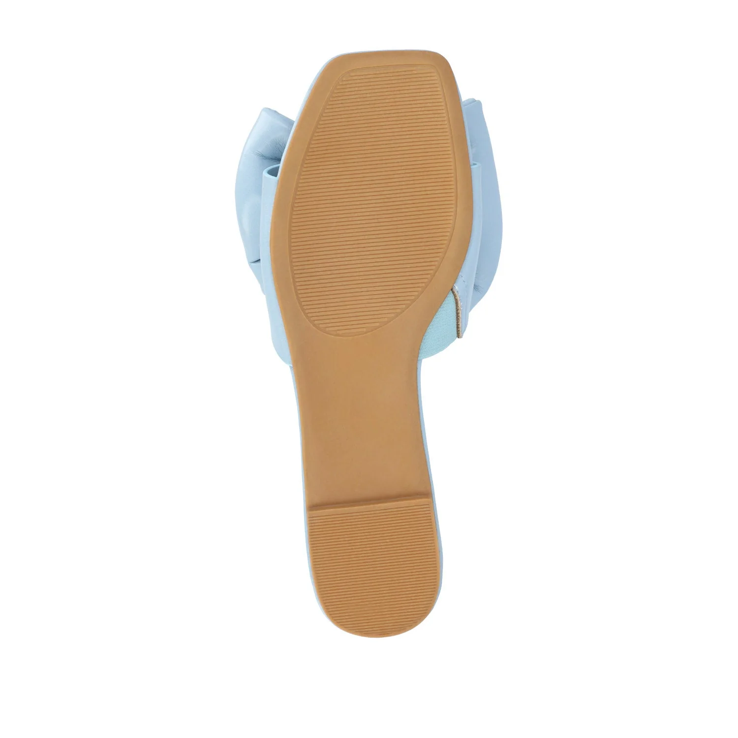 FAYRE PUFFED SLIDE SANDALS IN WIDE - Blue PU - Image 8