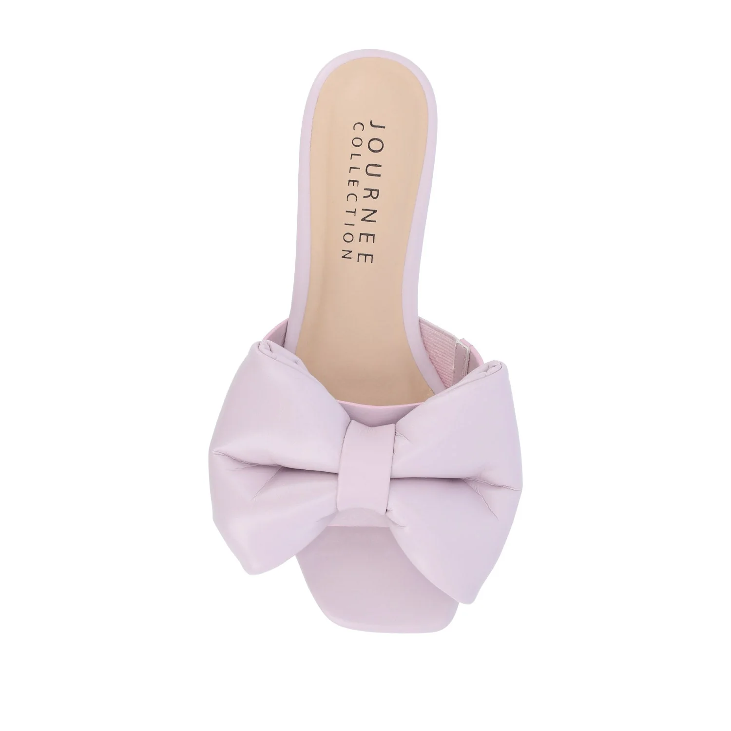 FAYRE PUFFED SLIDE SANDALS IN WIDE - Lavender PU - Image 6