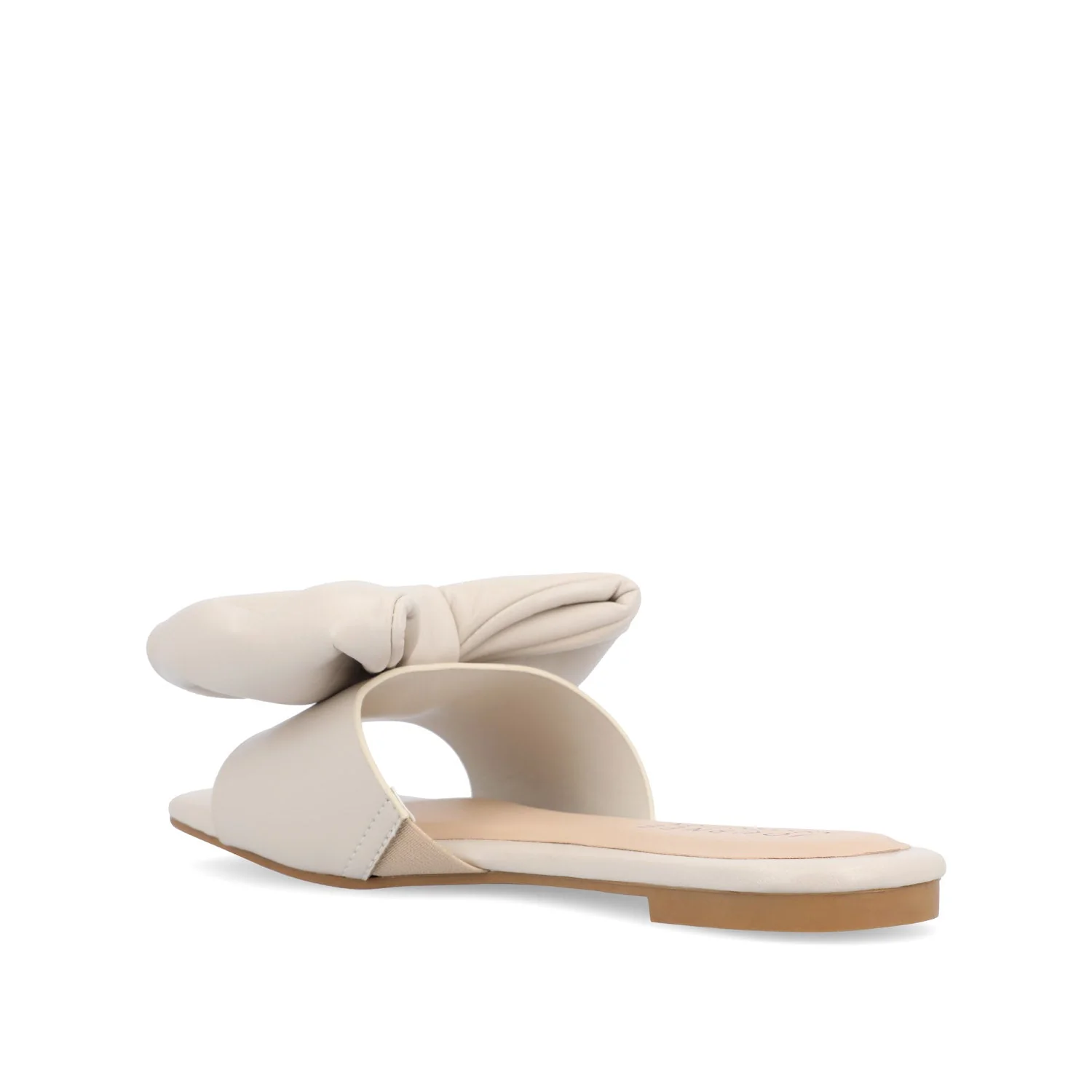 FAYRE PUFFED SLIDE SANDALS IN WIDE - Sand PU - Image 4
