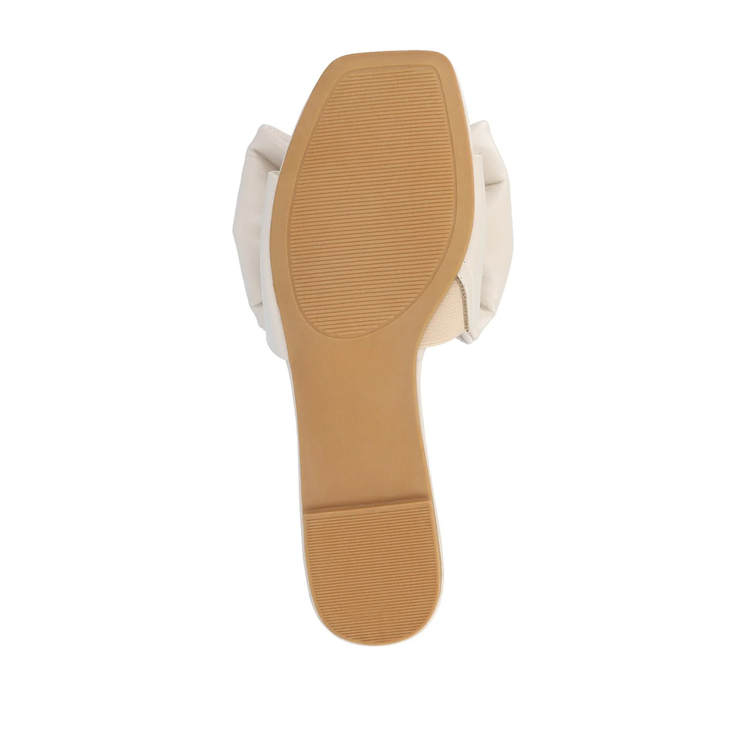 FAYRE PUFFED SLIDE SANDALS IN WIDE - Sand PU - Image 8
