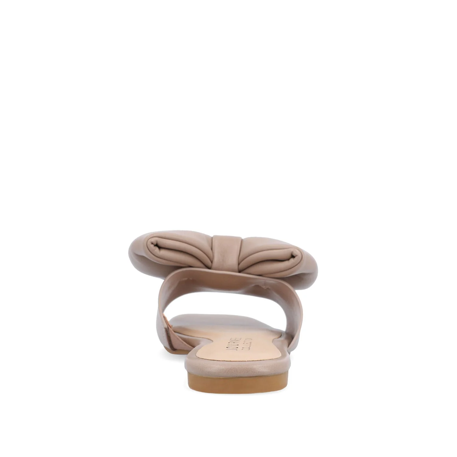 FAYRE PUFFED SLIDE SANDALS IN WIDE - Tan PU - Image 7