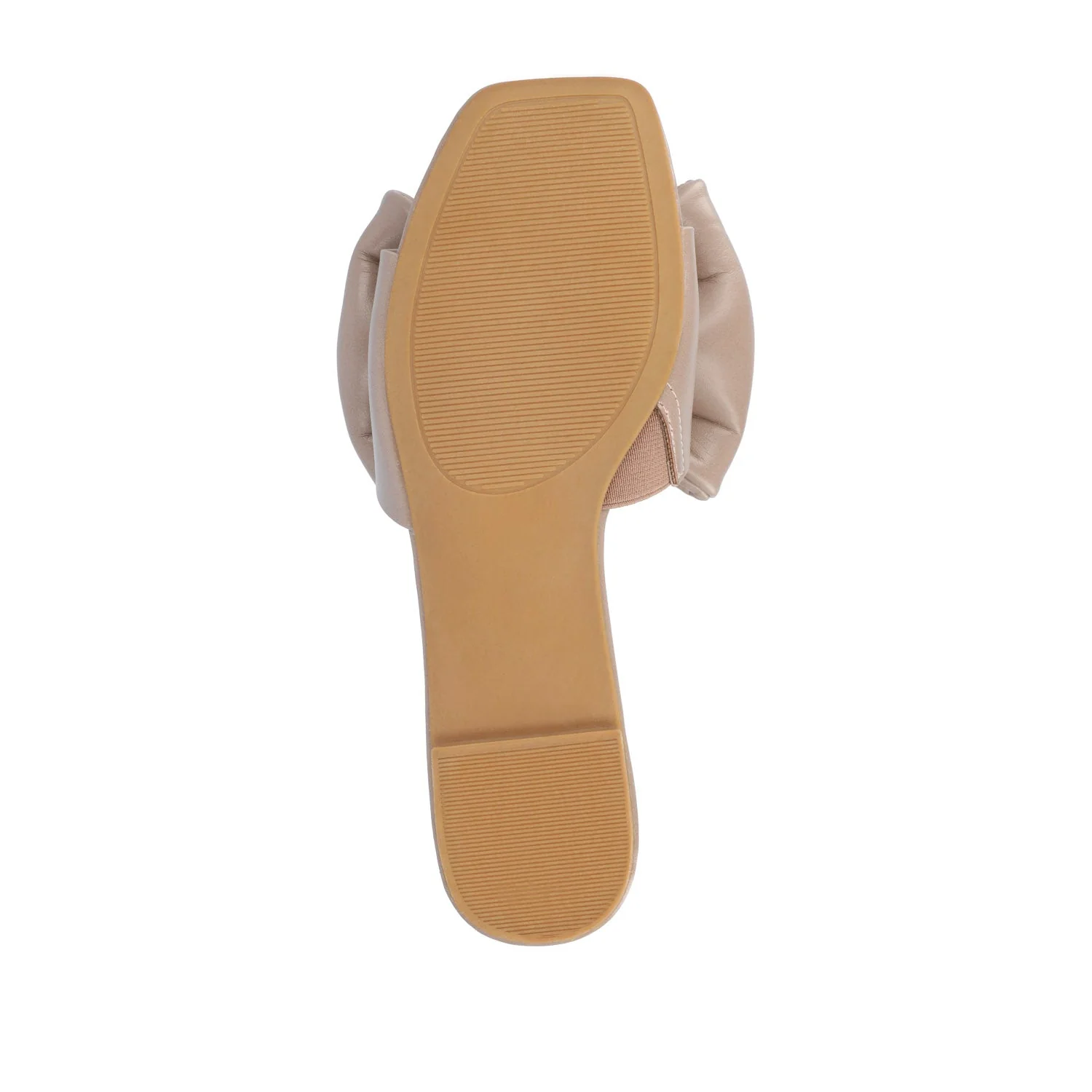FAYRE PUFFED SLIDE SANDALS IN WIDE - Tan PU - Image 8