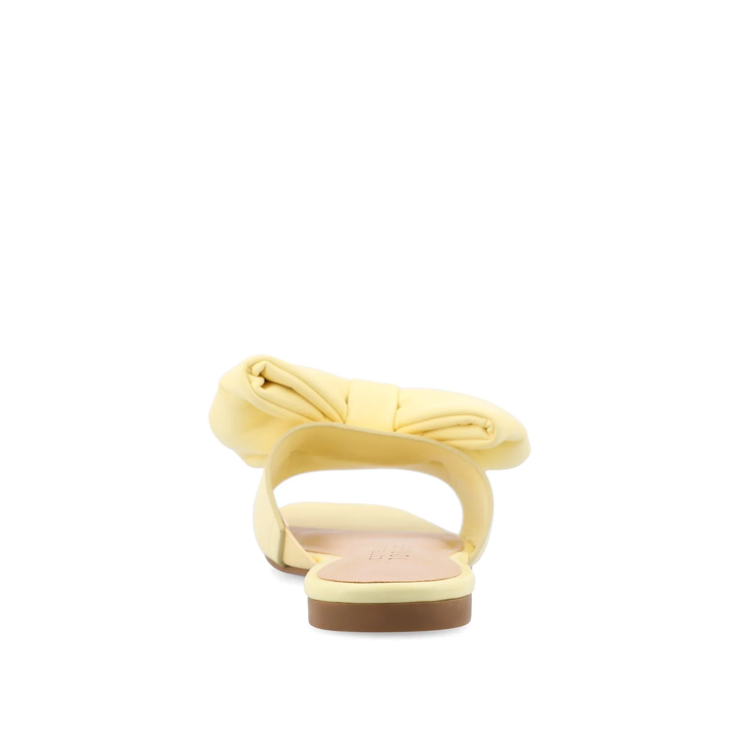 FAYRE PUFFED SLIDE SANDALS IN WIDE - Yellow PU - Image 7