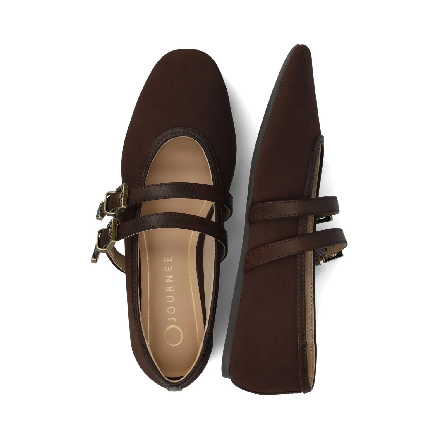 FLORENE MARY JANE WESTERN FLATS - Chocolate - Image 3