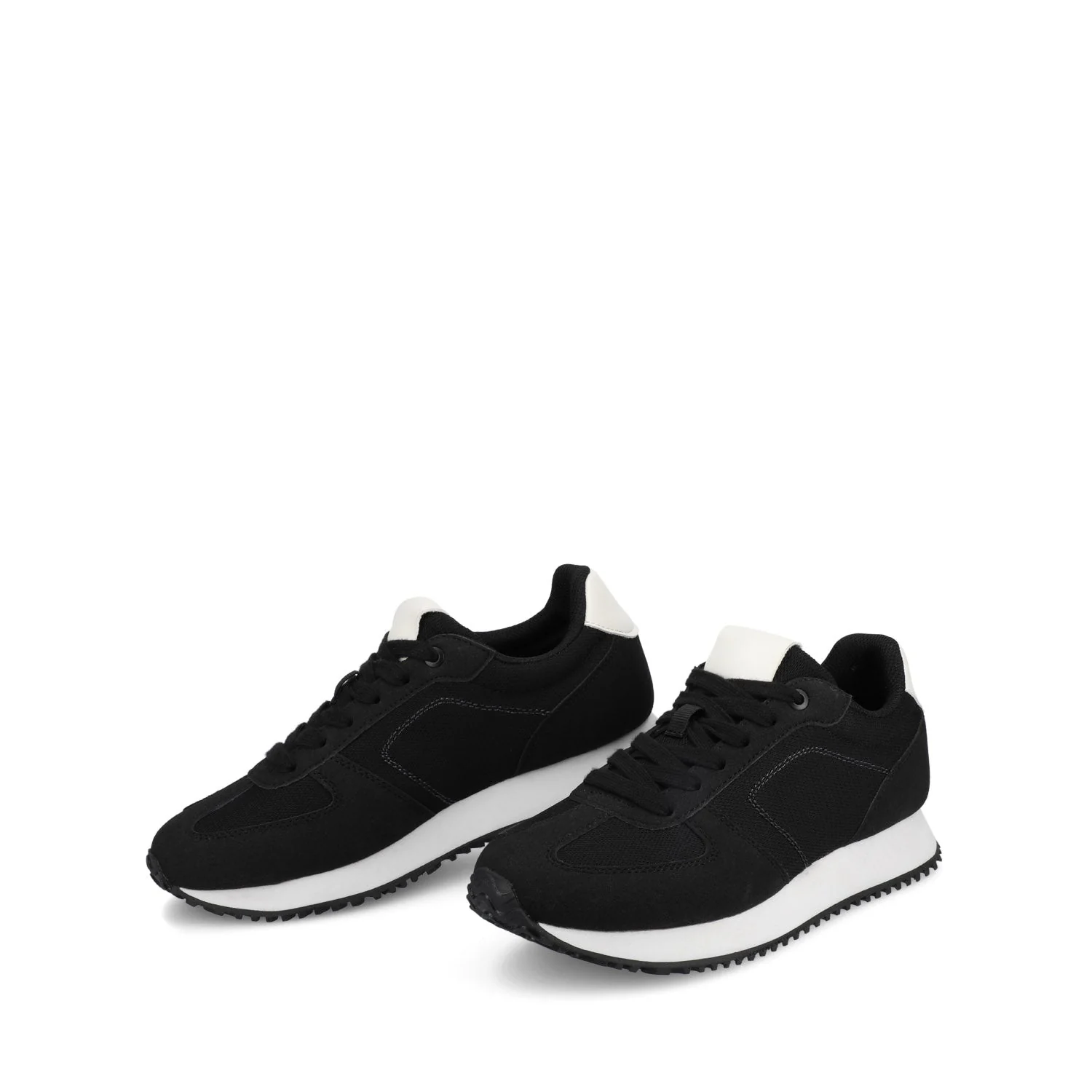 FLOW CASUAL LACE UP SNEAKERS - Black - Image 2