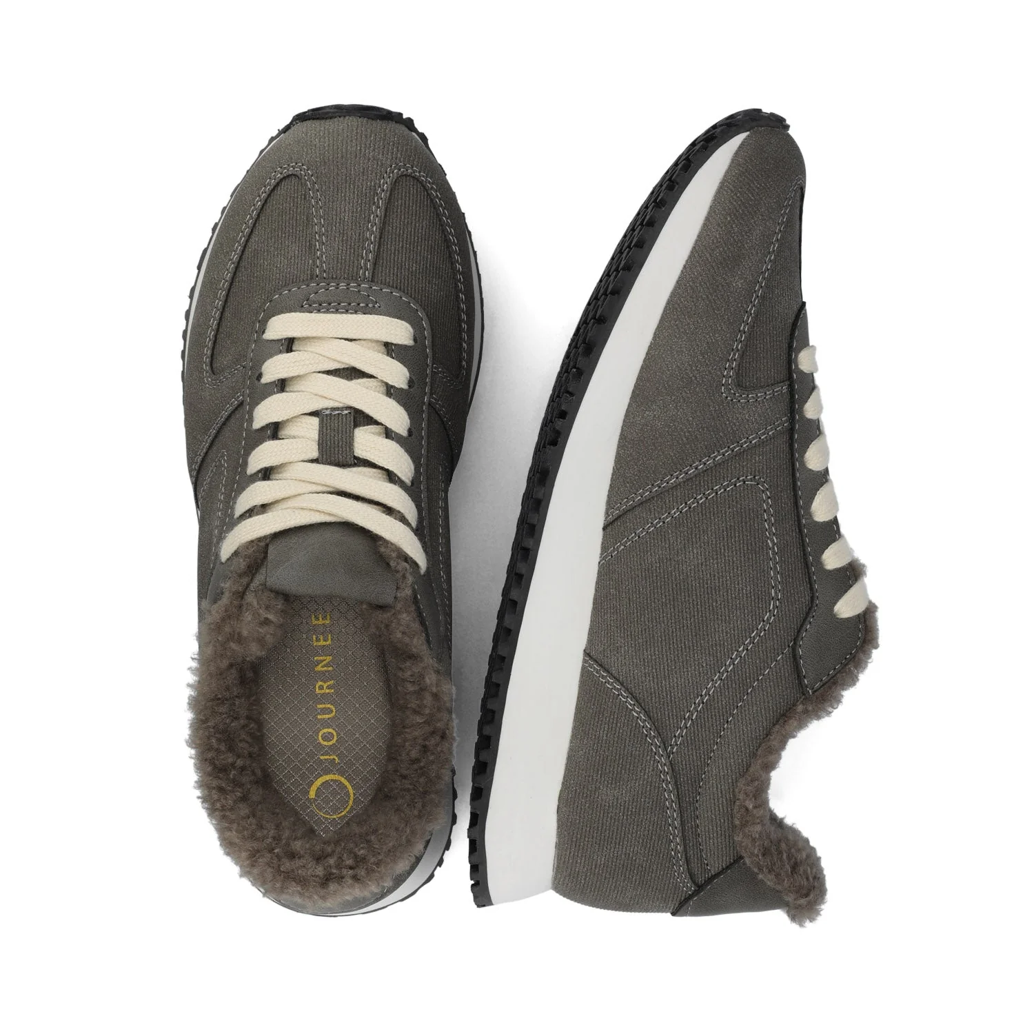 FLOW CASUAL LACE UP SNEAKERS - Charcoal - Image 3