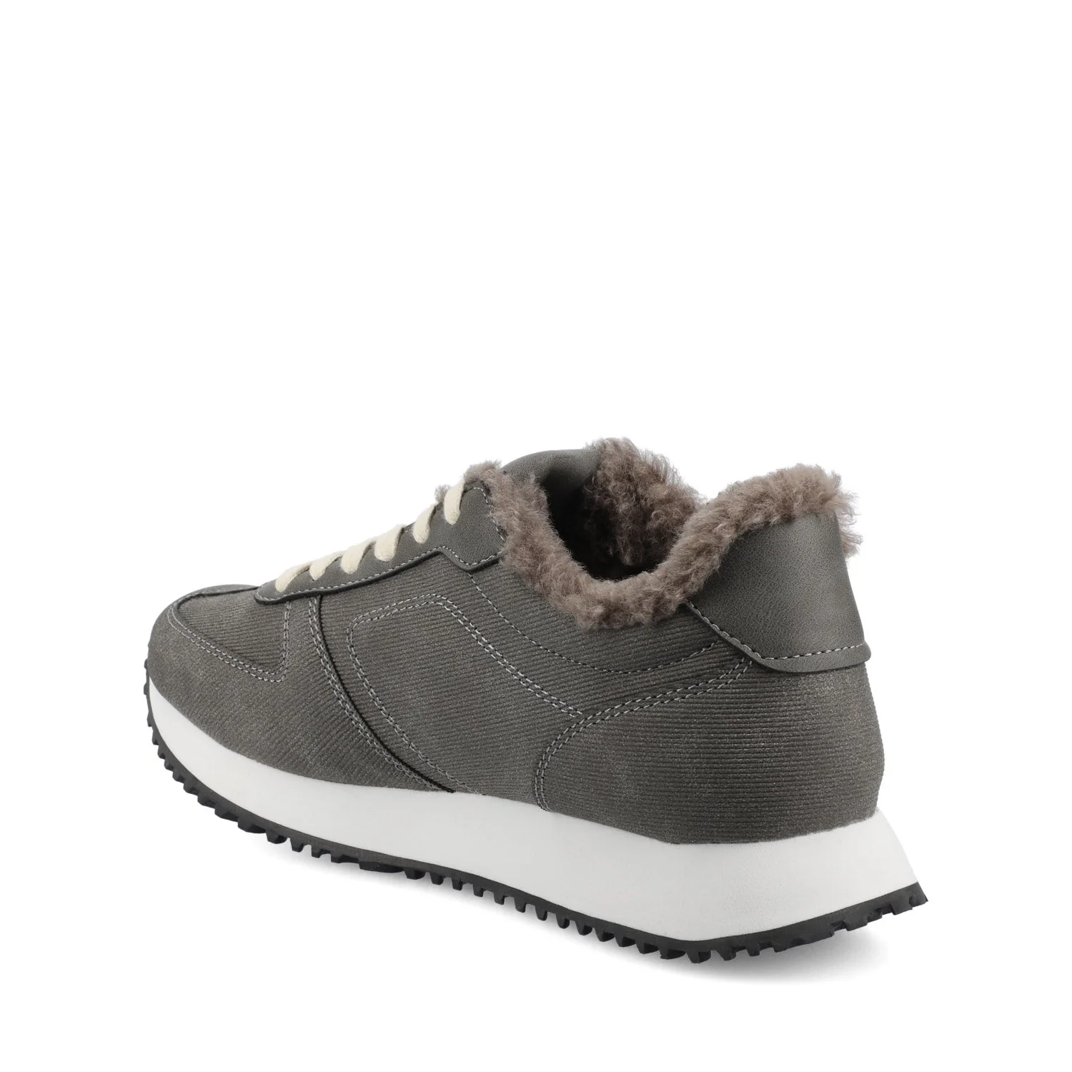 FLOW CASUAL LACE UP SNEAKERS - Charcoal - Image 4