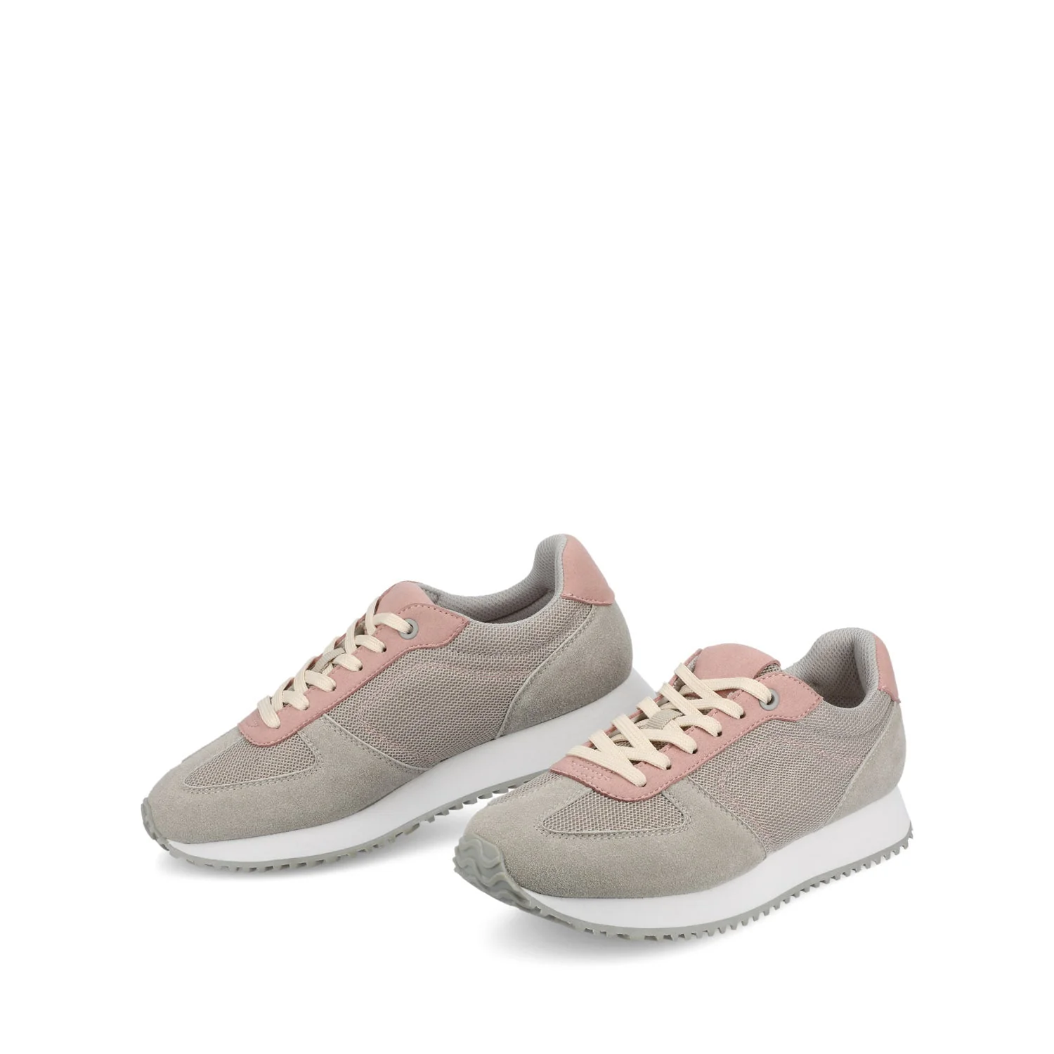 FLOW CASUAL LACE UP SNEAKERS - Light Grey - Image 2