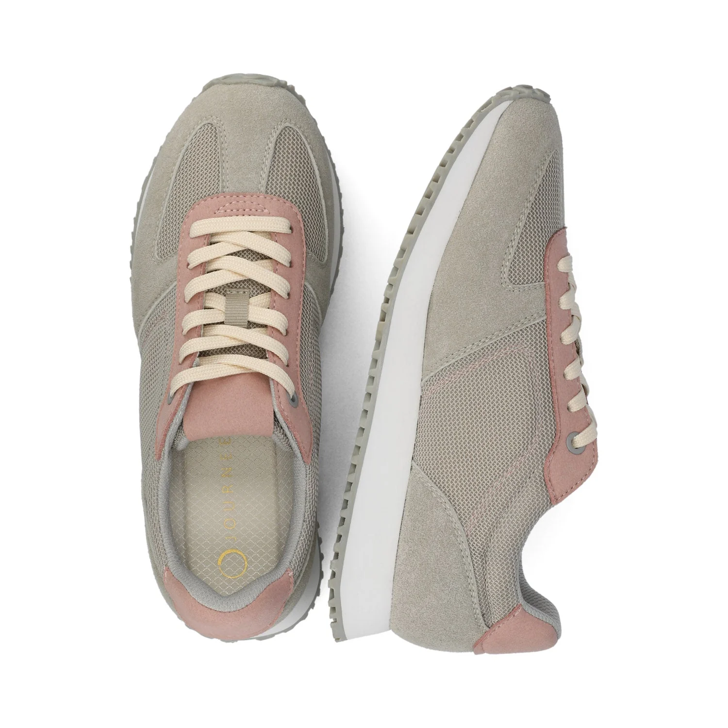 FLOW CASUAL LACE UP SNEAKERS - Light Grey - Image 3