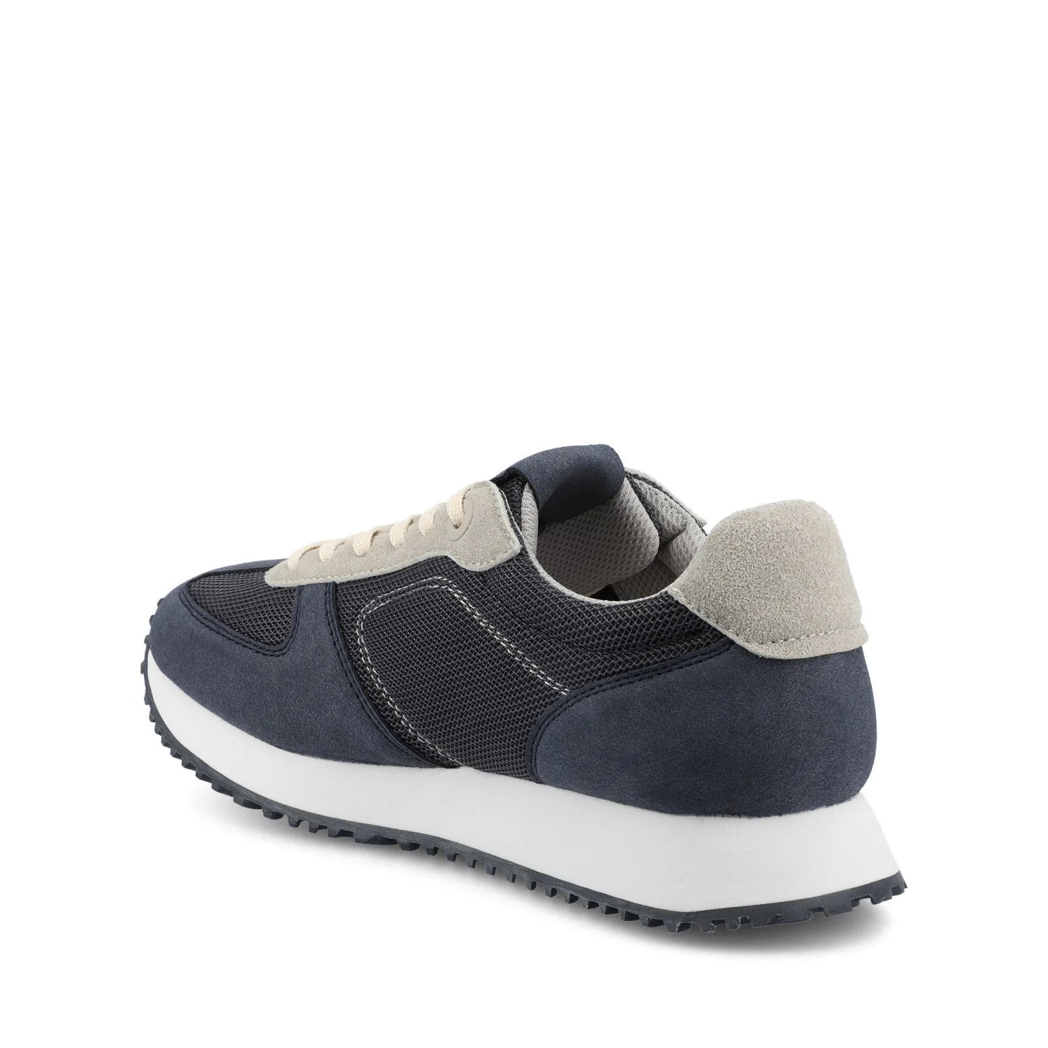 FLOW CASUAL LACE UP SNEAKERS - Navy Nubuck - Image 4