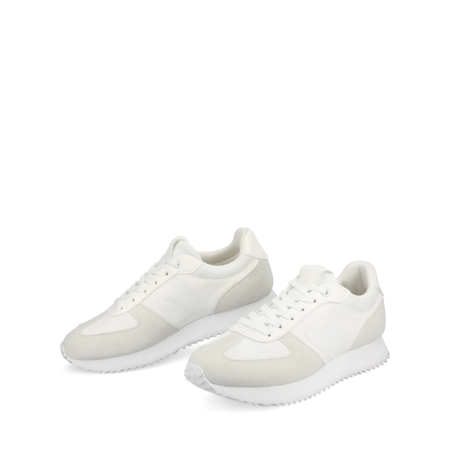 FLOW CASUAL LACE UP SNEAKERS - White - Image 2