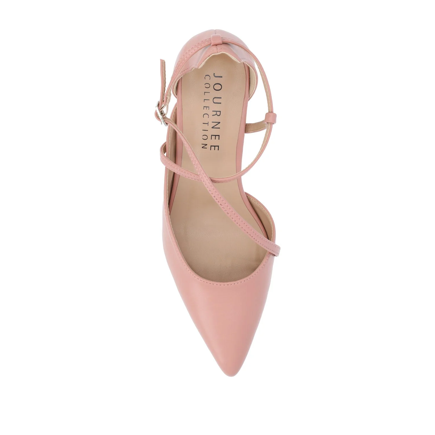 GALVINN LOW BLOCK HEELS IN VEGAN LEATHER - Blush PU - Image 6