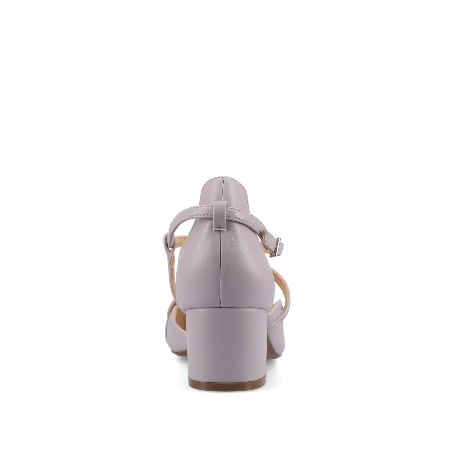 GALVINN LOW BLOCK HEELS IN VEGAN LEATHER - Lilac PU - Image 7